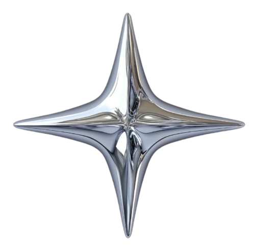 Abstract metallic shape